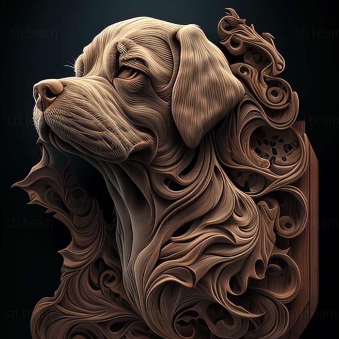 3D model Smoke dog dog (STL)